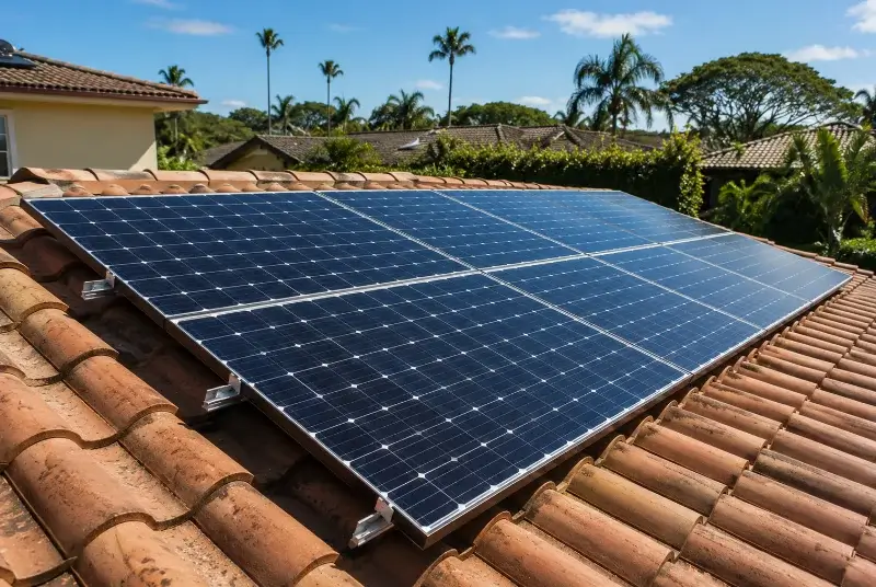 Installation de panneaux solaires à Saint-Laurent-de-Chamousset